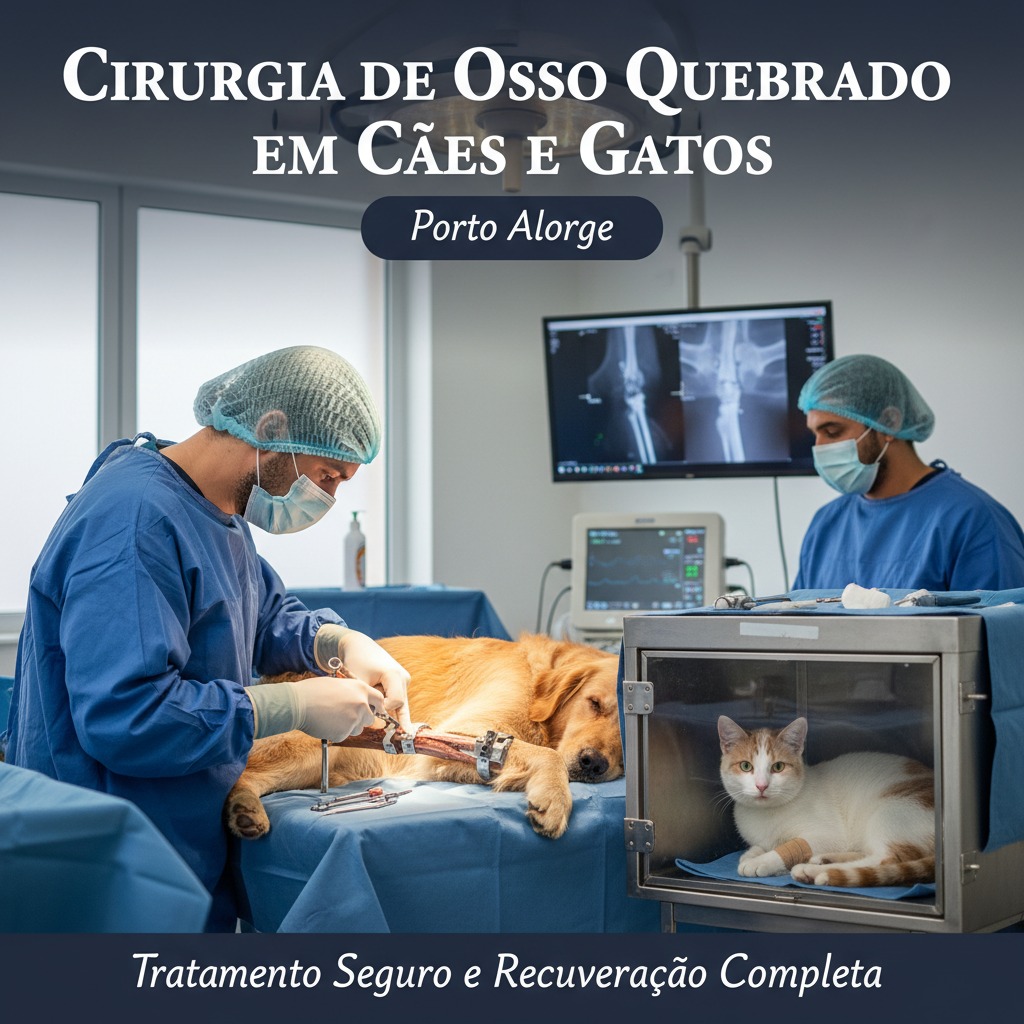 Cirurgia de Osso Quebrado em Cães e Gatos em Porto Alegre: Tratamento Seguro e Recuperação Completa